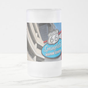 Welcome To Springfield MO Frosted Glass Beer Mug