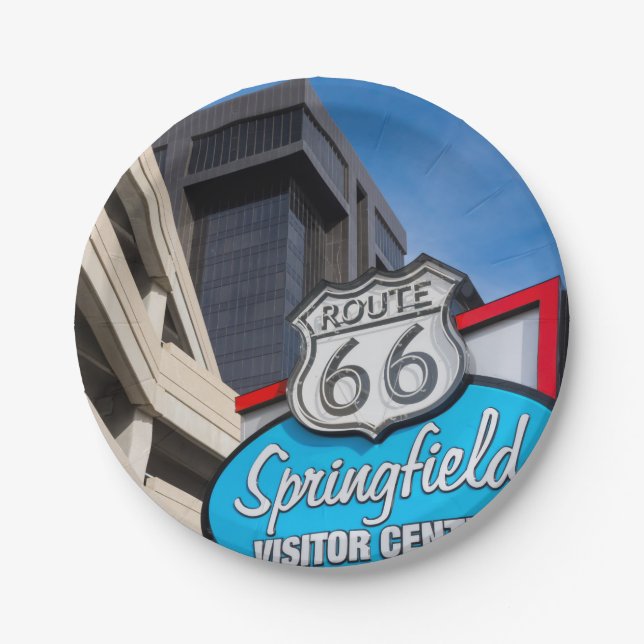 Welcome To Springfield Paper Plate (Front)