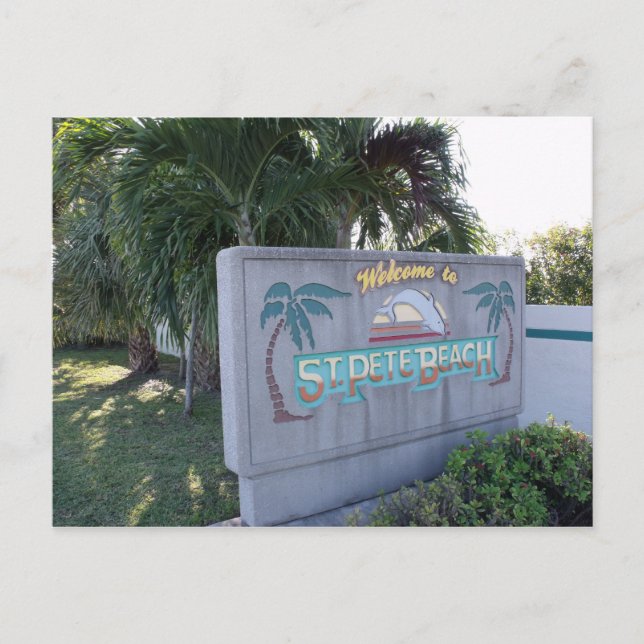 Welcome to St Pete Beach Postcard (Front)