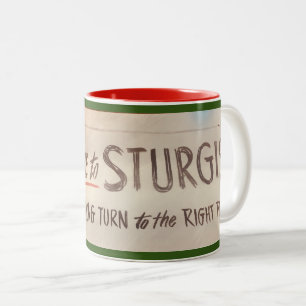 Welcome To Sturgis Two-Tone Coffee Mug