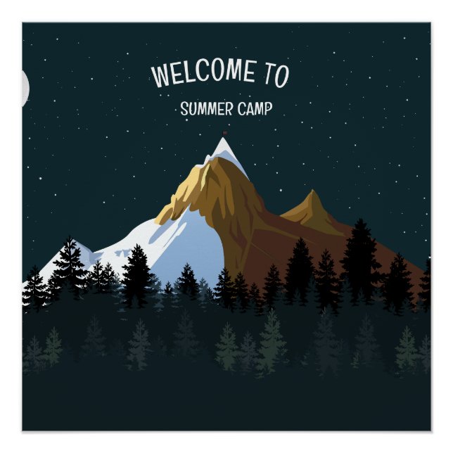 Welcome to summer camp posrer print (Front)