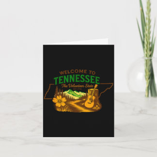 Welcome to tennessee mountain scenery adventure card