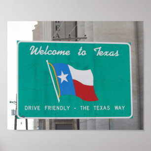 Welcome to Texas Highway Sign