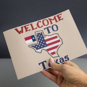 Welcome to Texas  Postcard