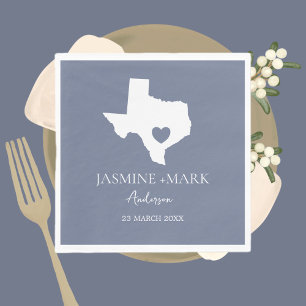 Welcome to Texas Wedding Party Custom Napkin