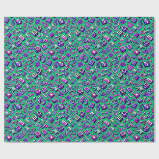 Welcome to the 90s wrapping paper