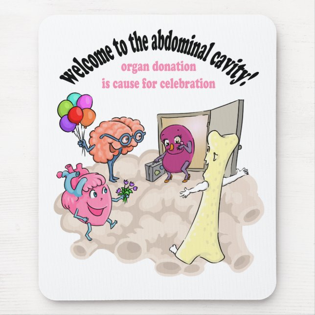 Welcome to the abdominal cavity! mouse mat (Front)
