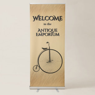 Welcome to the Antique Emporium Custom Rustic Retractable Banner