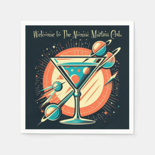 Welcome To The Atomic Martini Club Napkin