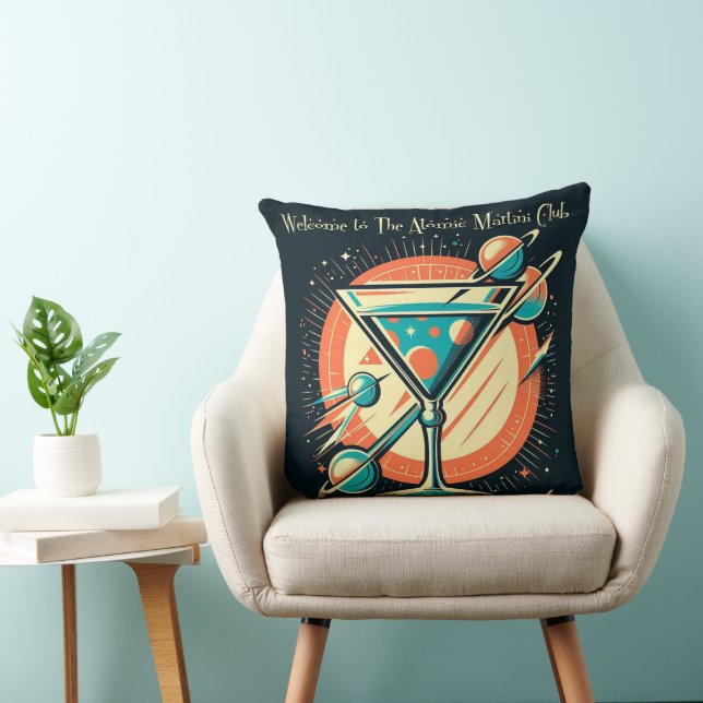 Welcome To The Atomic Martini Club Space Age Cushion (Chair)