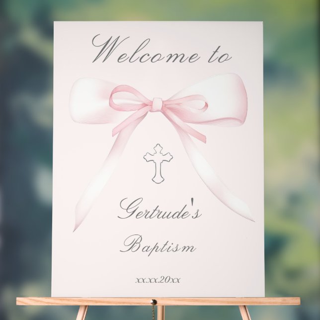 welcome to the Baptism Acrylic Sign (Neutral)