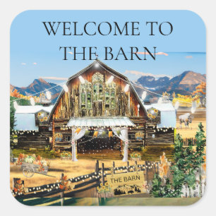 Welcome to the Barn Sticker Fall/Harvest