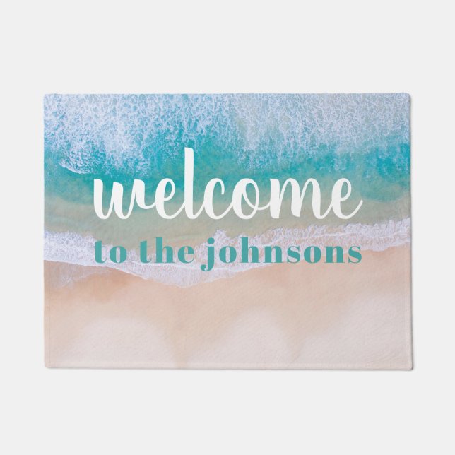 Welcome to the Beach Photo Doormat (Front)