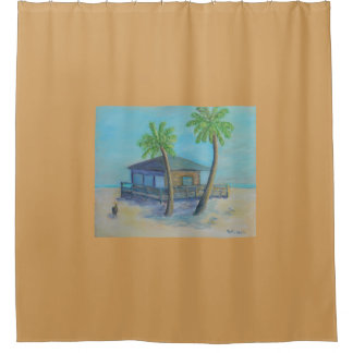 WELCOME TO THE BEACH Shower Curtain