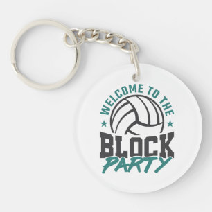 Welcome to the Block Party Volleyball Middle Block Key Ring