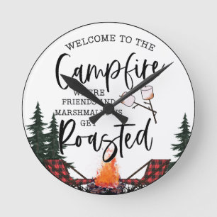 Welcome to the Campfire Round Clock