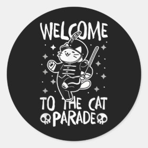 Welcome To The Cat Parade Classic Round Sticker