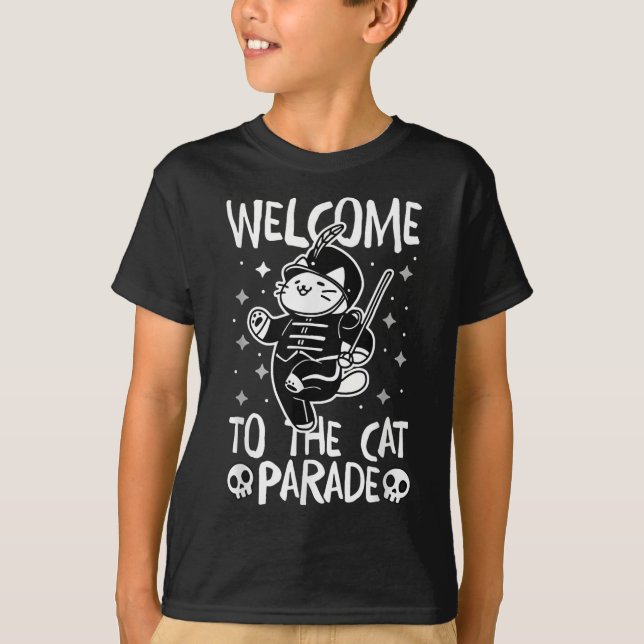 Welcome To The Cat Parade  T-Shirt (Front)
