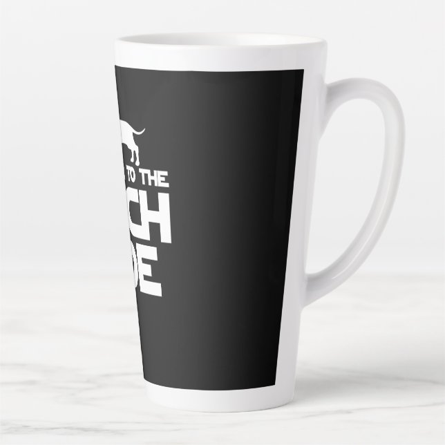 Welcome To The Dachshund Side Latte Mug (Right)
