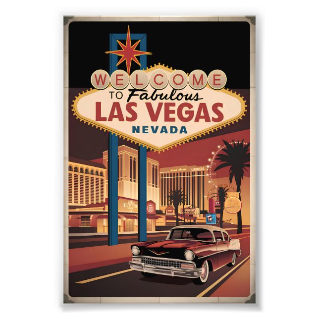 Welcome to the fabulous Las Vegas Nevada Photo Print (Front)