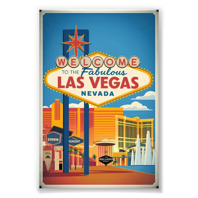 Welcome to the fabulous Las Vegas Nevada Photo Print (Front)