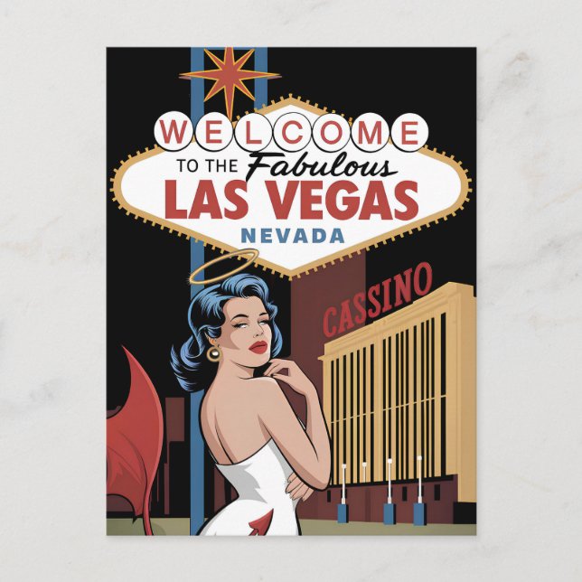 Welcome to the fabulous Las Vegas Nevada Postcard (Front)