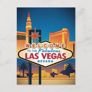 Welcome to the fabulous Las Vegas Nevada Postcard