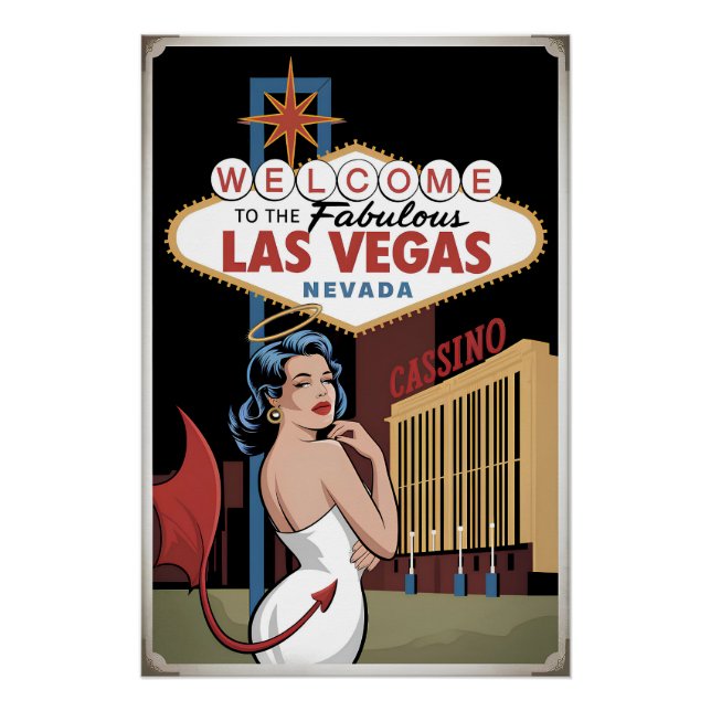 Welcome to the fabulous Las Vegas Nevada Poster (Front)