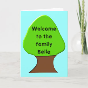 Welcome to the family Customisable Greeting Card
