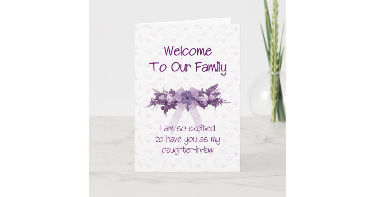 to the Family, DaughterinLaw Card Zazzle.co.uk