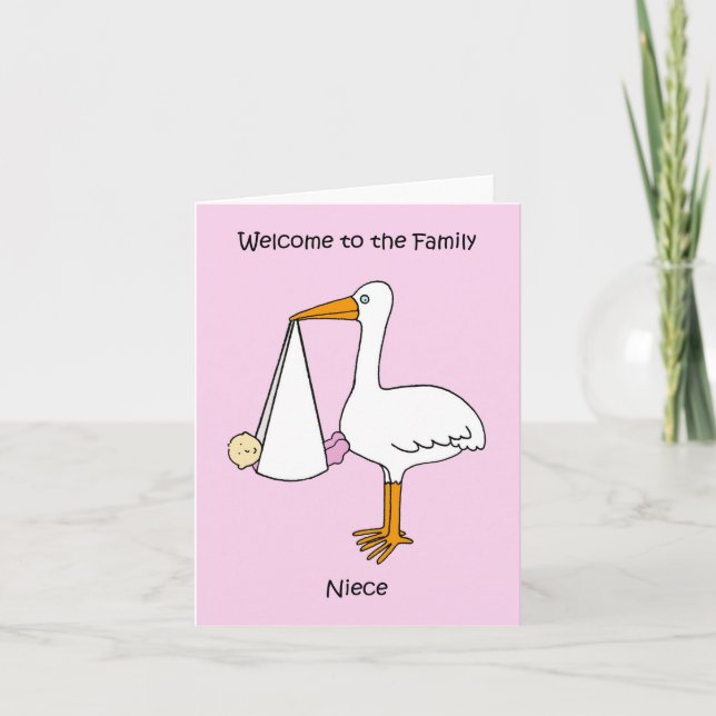 Welcome to the Family Niece Card (Front)
