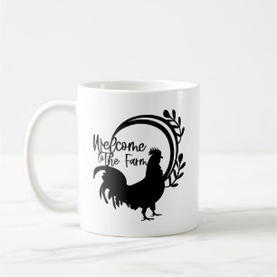 Welcome to the Farm Rooster Coffee Mug