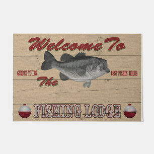Welcome To The Fishing Lodge Doormat
