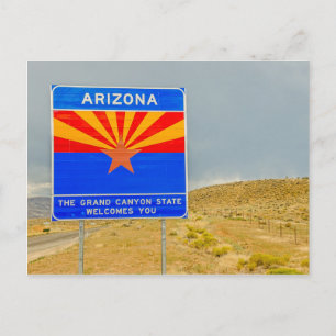 Welcome to the Grand Canyon State of Arizona Postcard