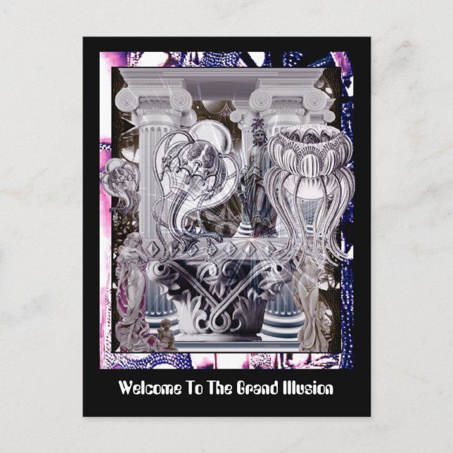 Welcome To The Grand Illusion Postcard (Front)