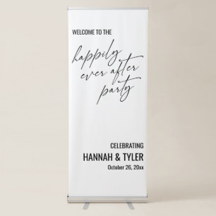 Welcome to the Happily Ever After Party Retractable Banner