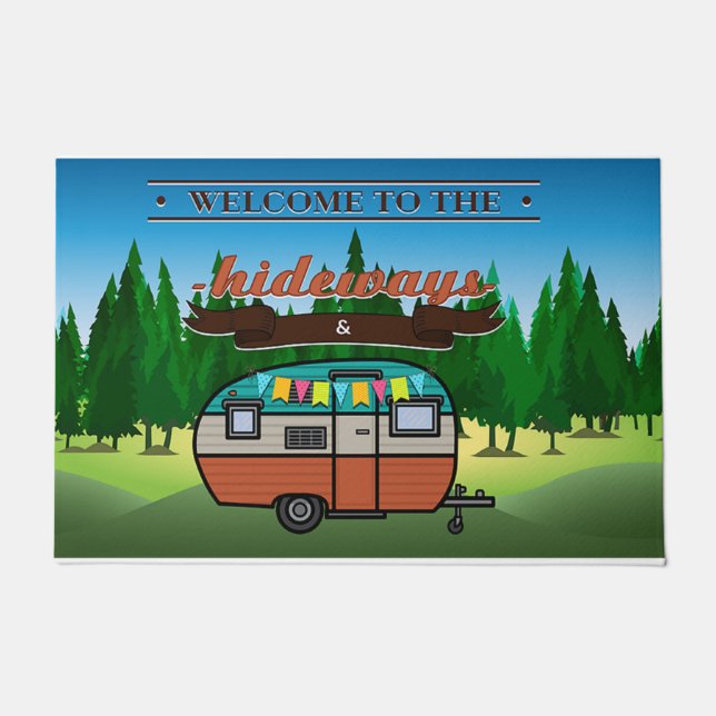 Welcome To The Hideway Doormat (Front)