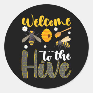 Welcome To The Hive Bee Teacher Back To School Classic Round Sticker