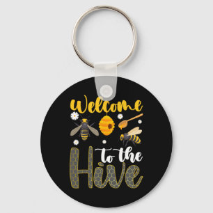 Welcome To The Hive Bee Teacher Back To School Key Ring