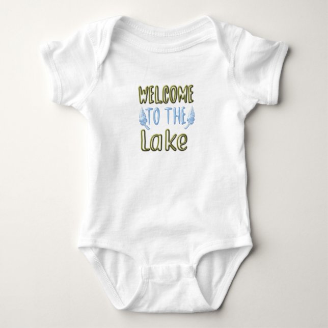 Welcome to the Lake Baby Bodysuit (Front)
