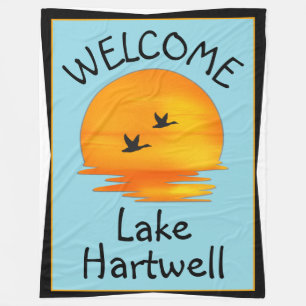 Welcome to the Lake Fleece Blanket