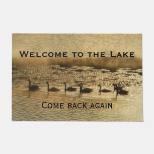 Welcome to the Lake Golden Geese Doormat