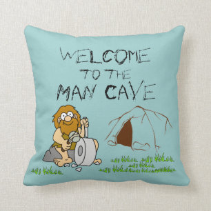 Welcome to the Man Cave Pillow