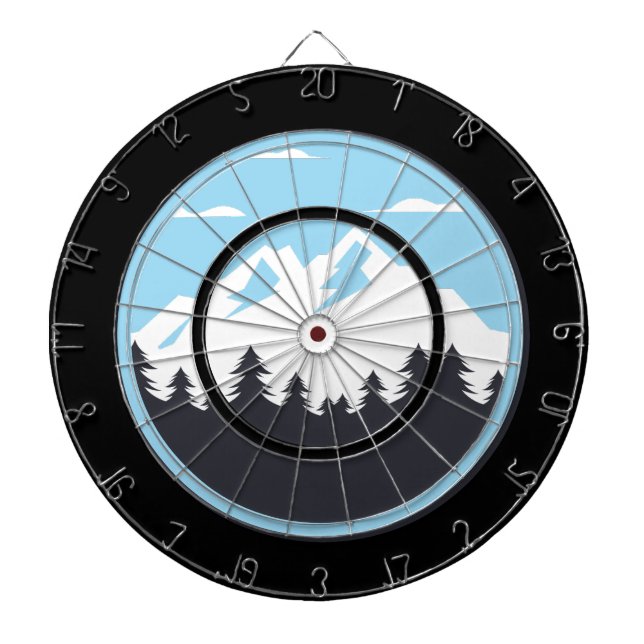 Welcome to the Mountains Dartboard (Front)
