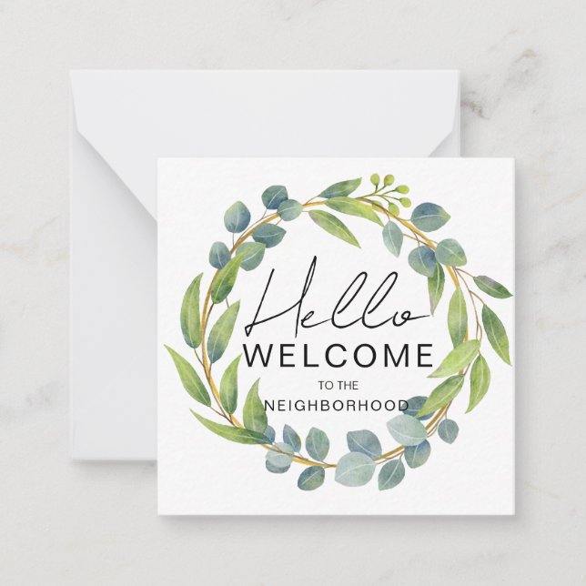 Welcome to the Neighborhood Card – New Home Greeti (Front)