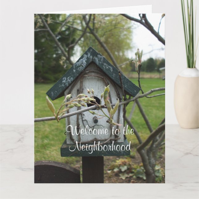 Welcome to the Neighbourhood-Bird House Card (Front)