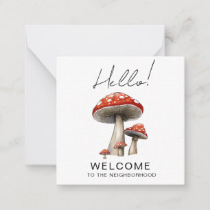 Welcome to the Neighbourhood Card – Cute toadstool