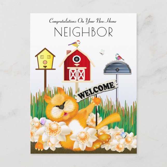 Welcome To The Neighbourhood New Home Postcard (Front)
