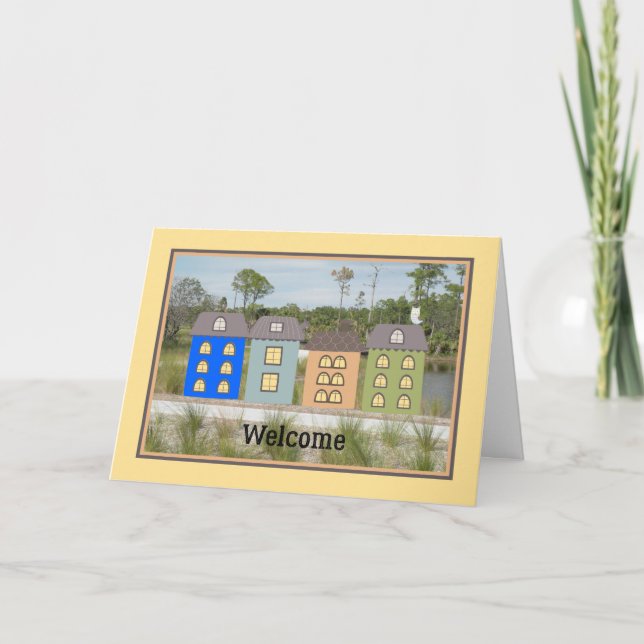 Welcome to the Neighbourhood Party Card Design (Front)