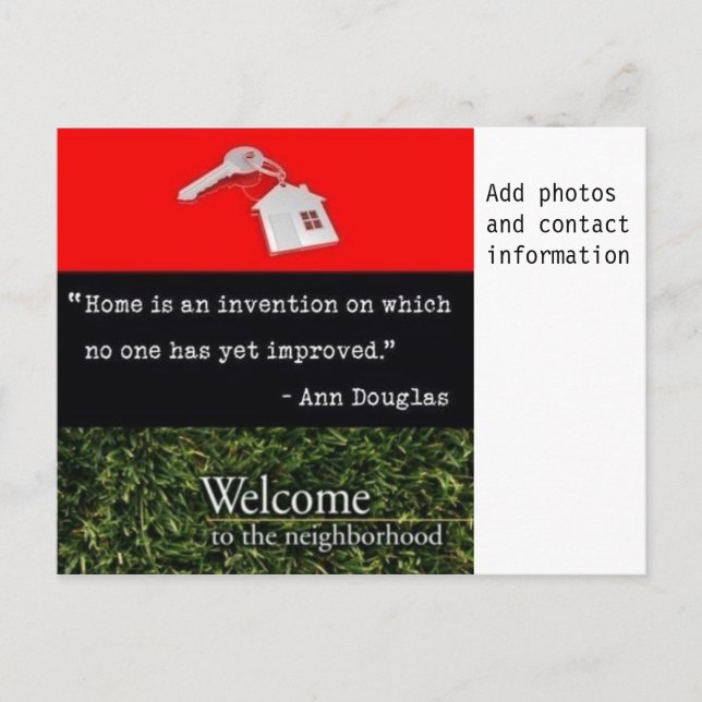 Welcome To The Neighbourhood Postcard (Front)